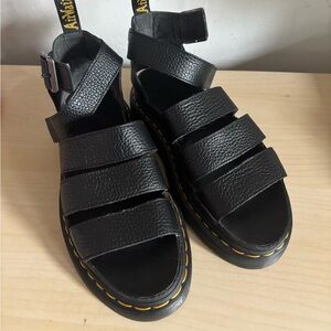Dr. Martens Black Strappy Sandals